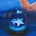 thumbnail image 4 of 3d Glowing Crystal Ball Night Light Ornament Creative Coloful Night Scene Lamp With Base For Home Decor Gift, 4 of 10
