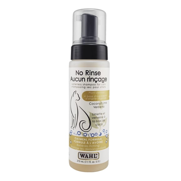 Wahl No Rinse Oatmeal Cat Shampoo, 210 mL