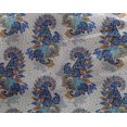 thumbnail image 5 of oneOone Georgette Viscose Navy Blue Fabric Paisleys Craft Projects Decor Fabric Printed By The Yard 42 Inch Wide, 5 of 5