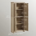 thumbnail image 3 of HOMCOM Garde-Manger de Cuisine Autoportant de 72 Pouces, Armoire Buffet, Naturel, 3 of 10