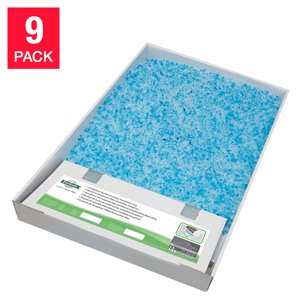 ScoopFree Litter Recharges de bac avec des cristaux bleus Premium, 9-pack