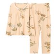 thumbnail image 1 of REDHOTYPE Pyjama Fantaisie à Fleurs pour Femme, Printemps Automne, Maman, Manches Longues, Coton, Col Rond, Automne pour Femme, Grande Taille, Tenue d'Intérieur, 1 of 2