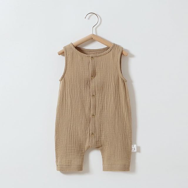 TopLLC Baby Spring New Onesie Newborn Climbing Clothes Short Sleeve Thin Ha Clothes Bag Fart Clothes Kid Rompers