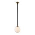 thumbnail image 1 of Suspension en fer et verre blanc. éclairage de plafond, 1 of 1