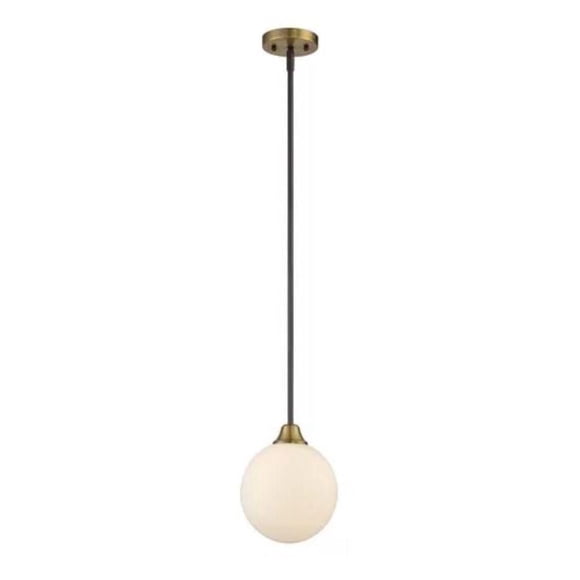 Pendant light made of iron and white glass. ceiling Lighting