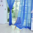 thumbnail image 4 of TIMIFIS Home Decor 2 PCS Pure Color Tulle Door Window Curtain Drape Panel Sheer Scarf Valances Decor - Fall, 4 of 4