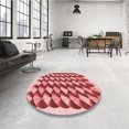 thumbnail image 4 of Ahgly Company Tapis d'Intérieur Rectangulaire Transitionnel Pastel Rose Lavable à la Machine, 8 Pieds x 12 Pieds, 4 of 7