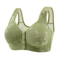 thumbnail image 1 of biudgviw Front Close Bras for Women Plus Size Wirefree Supportive Lace Full Coverage Bras Comfort Everyday Bralettes, 1 of 6