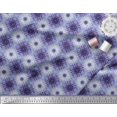 thumbnail image 2 of Soimoi Rayon Fabric Check Tie-Dye Printed Fabric 1 Yard 56 Inch Wide, 2 of 3