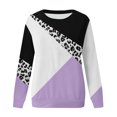 thumbnail image 4 of HKEJIAOI Tee Shirts Polyester Long Sleeve pour Women Col Rond Imprimé Floral Femmes Long Sleeve Été Tops 2023, 4 of 4