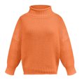 thumbnail image 4 of Kcodviy Chandail Tricot pour Femmes Automne Hiver Chandail pour Hommes Chandail d'Affaires Chandail à Fil Épais Chandail Ample Chandails pour Femmes Chandail à Col Roulé Graphique, 4 of 5