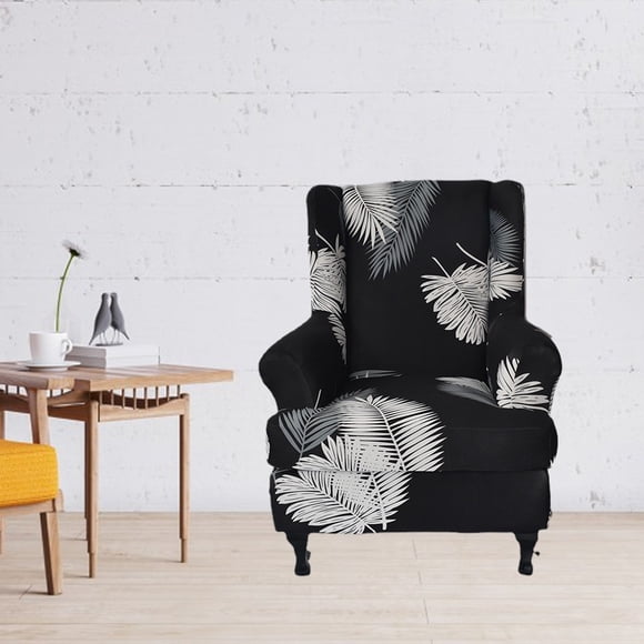 Housse de Chaise de Noël, Housse Extensible, Spandex Doux Amovible, Protège-Fauteuil, pour Salon, Housse de Meuble, Housses Décoratives pour Chaise de Baignoire, Ajustement Facile, Matériau Synthétique, Maison Hzhnb