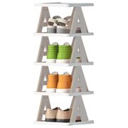 Wzzjkit Shoe Rack for Closet, Multi-layer Letter Shoe Rack, Small Shoe Cabinet for Household Doorstep Balcony, and Economical Folding Shoe Rack for Student Dormitories, Shoe Rack