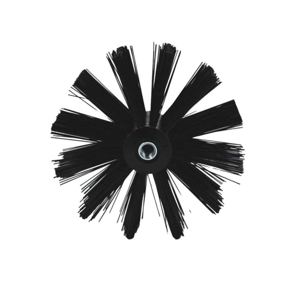 4/6 Inch Nylon Chimney Cleaning Brush with M8 Thread - Dryer Vent Duct Lint Remover Tool for Boiler Maintenance