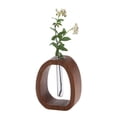 thumbnail image 3 of Fwttom Vase en Verre en Bois Massif, 3 of 7