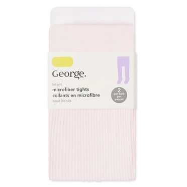 Lot de 2 paires de collants en microfibre George pour bébés filles