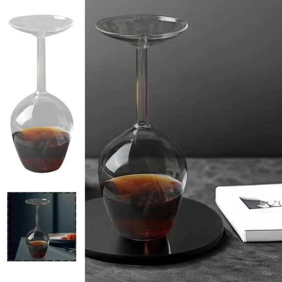 Dvkptbk Verre à Vin Rouge Nouveau Design Gobelet Haut Inversé Verres à Vin Verres à Vin Inversés Essentiels de Cuisine