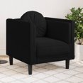 thumbnail image 1 of vidaXL Sofa Chair with Cushion Black Velvet, 1 of 5