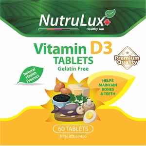 Vitamin D3 (25 mg Vitamin D3 ) Halal Gelatin Free Tablets