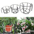 thumbnail image 1 of Pot de Fleurs Panier Support Fer Balcon Jardinière Décoration Maison, 1 of 8