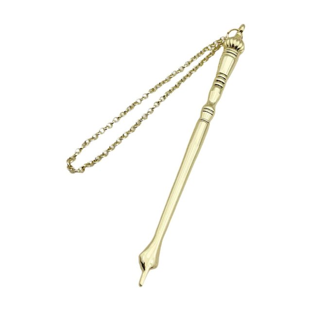 Langgg Yad Torah Pointer Reading Tool Hand Top Bible Pointer Pointer Silver Yad Onion Assistant Hand Golden Onion Top Length 17cm