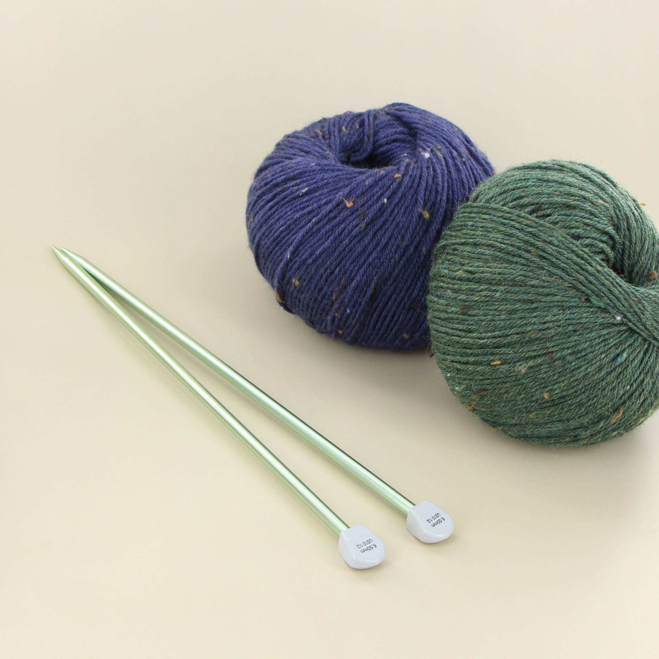 LOVE KNITTING Aiguilles à tricoter droites en aluminium, 30 cm (12 po), 3 mm (US 2)