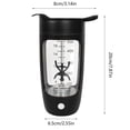 thumbnail image 3 of CNKOO Glass tupperware set with lid meal prep bottle Mini hand fan USB Electric Protein Shake Bottle Electric Shaker Cup Fully Automatic Mixing Cup Rechargeable Sports Portable Protein Po, 3 of 4