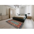 thumbnail image 4 of Ahgly Company Indoor Rectangle Abstract Red Brown Animal Area Rugs, 2' x 5', 4 of 6