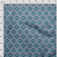 thumbnail image 4 of oneOone Rayon Medium Blue Fabric African Sewing Craft Projects Fabric Prints by Yard 56 Inch Wide, 4 of 4