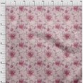 thumbnail image 4 of oneOone Tissu Popeline de Coton Rose Floral Rétro Tissu pour Robe Tissu Imprimé au Mètre 42 Pouces de Large, 4 of 5