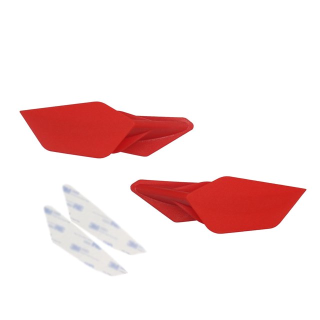 Labymos 2pcs Motorcycle GP Winglets Kits Aerodynamic Wing Spoiler Universal Modification Accessories