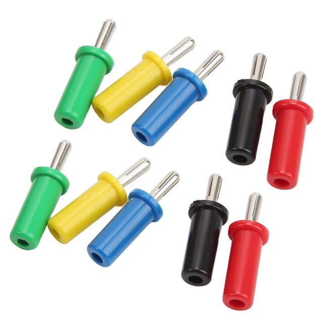 Banana Plugs, Slot Lightweight Stable Transmission Banana Plug Connector Rustproof Professional For Security Accessories
