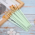 thumbnail image 4 of Painting Brush, Watercolor Brush, 12PCs Nylon Brush Set Calligraph Acrylic 12PCs Matt Blue Rods,12PCs Matt Pink Rods,12PCs  Matt Green Rods, 4 of 8