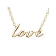 thumbnail image 4 of 14K Yellow Gold Love Script Pendant Necklace With 18" 14K Yellow Gold Chain, 4 of 4