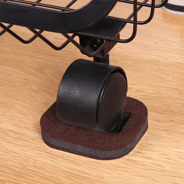 10Pcs Furniture Wheel Stopper Bed Stopper Caster Cup Suitable for All Kinds of Furniture on Wheels (Brown)