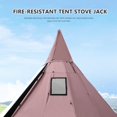 thumbnail image 4 of Tent Stove Jack Fire-Resistant Pipe Vent Accessory for 4 Seasons Canvas Camping Tent, 4 of 7