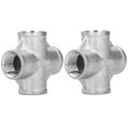 thumbnail image 4 of 2Pcs 4?Way 1/2?150 Adapter NPT Stainless Steel Connector Home Brewing Pipe Fittings, 4 of 7