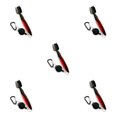 thumbnail image 1 of Ruiboury Golf Club Brush Portable Handheld Replacement Double-sided Ball Shoe Brushes Red Lidless 5Set, 1 of 6
