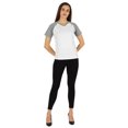 thumbnail image 2 of Inkmeso Solid Short Sleeve T-Shirt For Womens Sporty Casual Solid Basic Workout Shirts, 2 of 7