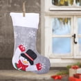 thumbnail image 1 of Vaidha 11 Inch Unique Red Linen Embroidered Christmas With Lights , Gift Bag Up Christmas, 1 of 7