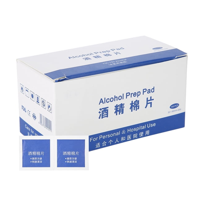 Alcohol Disinfection Pad, Individually Wrapped Protable 5 X 5 Cm Sterile Alcohol Cotton Tablet For Product For Travel For Ear