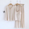 thumbnail image 2 of Birdeem Blouse Femme Unie Décontractée Mode Col en V Régulier Sans Manches Vêtements de Nuit Ensembles de Blouses, 2 of 12