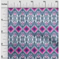 thumbnail image 1 of oneOone Viscose Jersey Fabric Geometric Ikat Print Sewing Fabric BTY 60 Inch Wide, 1 of 4