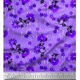 thumbnail image 1 of Soimoi Poly Georgette Fabric Leaves & Floral Artistic Decor Fabric Printed Yard 52 Inch Wide, 1 of 4