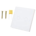 thumbnail image 2 of Touch Light Switch,2 Gang Wall Switch Touch Screen Light Switch Wall Touch Light Switch User-Friendly Design, 2 of 8