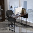 thumbnail image 4 of Gymax Bureau d'Ordinateur Moderne 40 Pieds' Table d'Étude et d'Écriture avec Sac de Rangement Café, 4 of 10