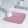 thumbnail image 2 of ORUYROP Memory Foam Toilet Bath Mat U-Shaped, 24 X 20 Inches,Soft and Comfortable, Super Water Absorption, Non-Slip, Machine Wash and Easier to Dry for Bathroom Commode Contour Rug, Mauve, 2 of 7