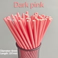 thumbnail image 2 of Teissuly Disposable Degradable Paper Straw Beverage Party Dessert Cake Decoration(200pc), 2 of 2