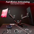 thumbnail image 2 of Monitor Arm Gas Spring Monitor Stand for Screens up to lbs Adjustable Monitor Mount with CClamp & Grommet Base Ergonomic Computer Monitor Mount (Single Arm ), 2 of 7