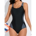 thumbnail image 4 of Charmo Womens One Piece Sport Swimsuits High Cut Bathing Suits Adjustable Straps Athletic Competition Racing Swimwear, 4 of 6